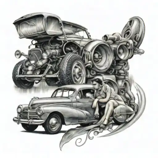 Car Parts Mother And Son