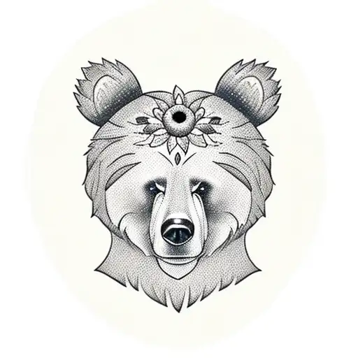 Bear With Poppy Flower