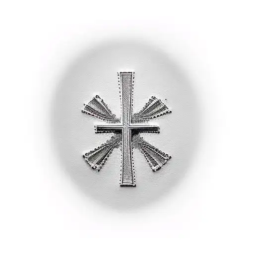 Christian Cross With The Name Lidia