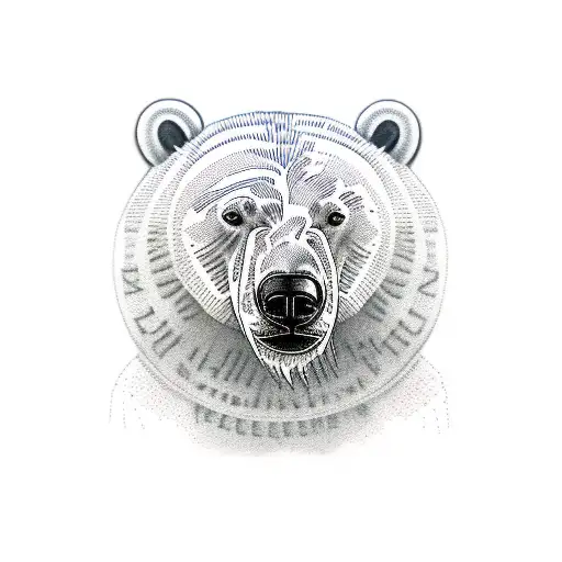 Polar Bear With Poppy Flower