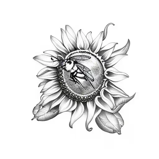 Sunflower Bee Gothic