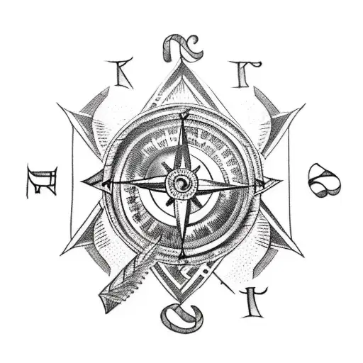 A Viking With A Beard And A Compass