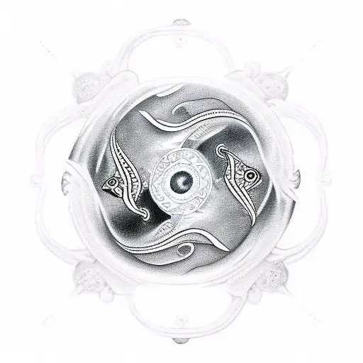 Yin And Yang Pisces Symbol