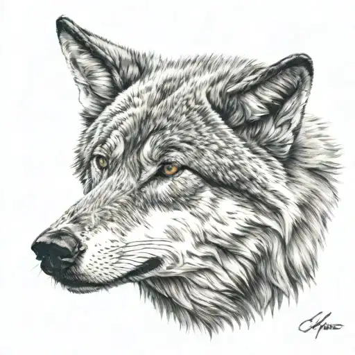 Old Wolf Face After Young Wolf Face Made