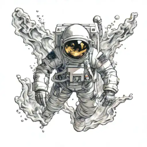 Drowning Astronaut
