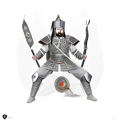 Warrior From Ottoman Empire Or Mongol Warrior