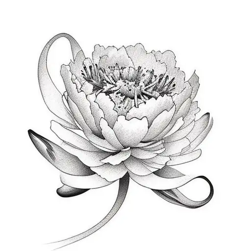 Carnation And Peony And Water Lilly And Larkspur And Poppy And Gladius And Cosmos And Merigold