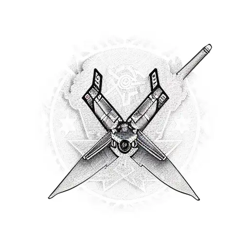 Millitary Jet With Pattern Background