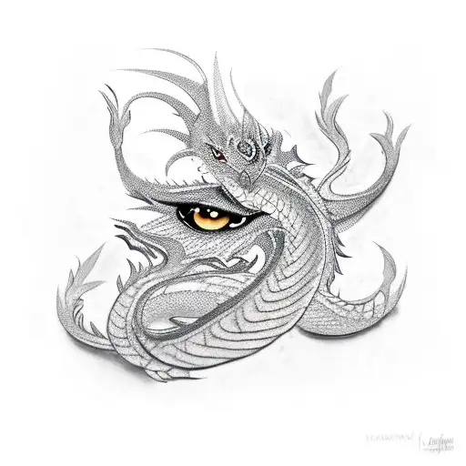 Love Her Name Is Bhavna Written In Elegant Script With A Dragon Wrapped Around The Letters