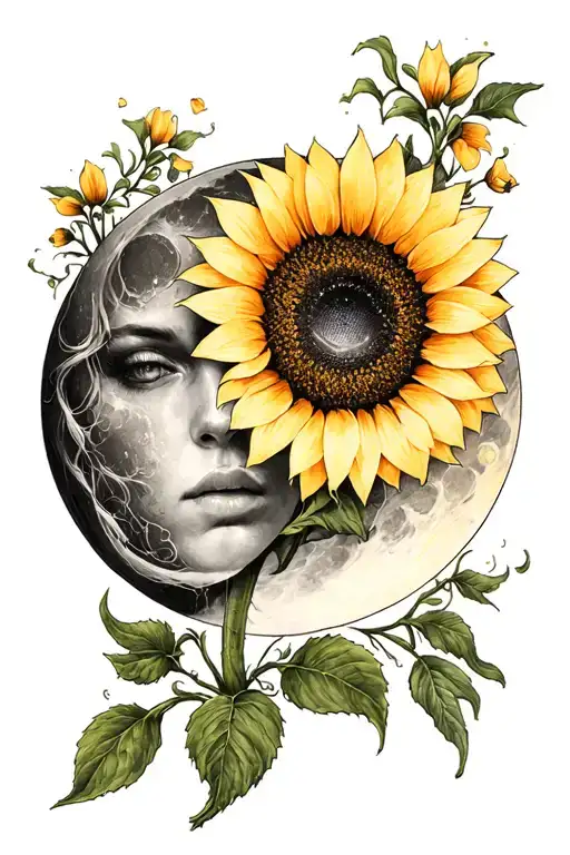 Witchy Sunflower Moon Mental Health