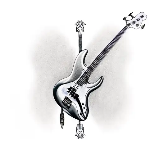 Hiper Realistic Jazz Bass Guitar