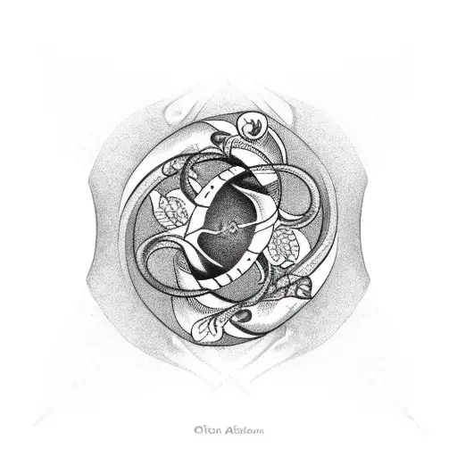 Ouroboros With African Orchids