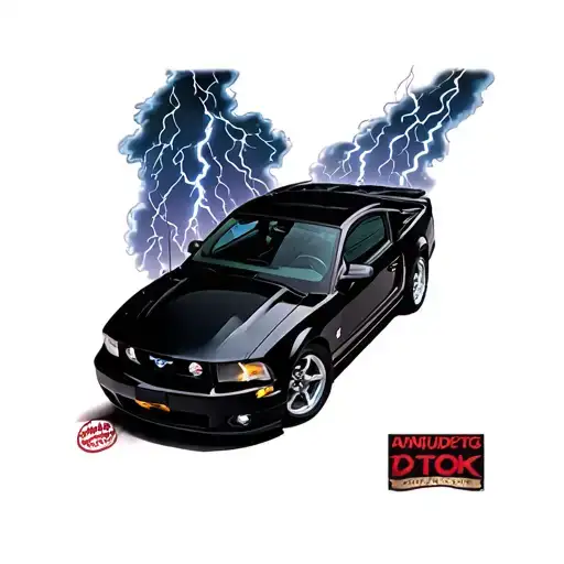 2003 Ford Mustang With Thunder Storm