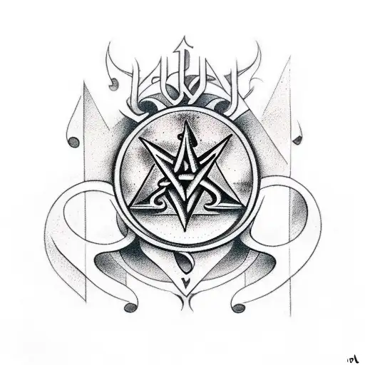 Satanic Logo With Music