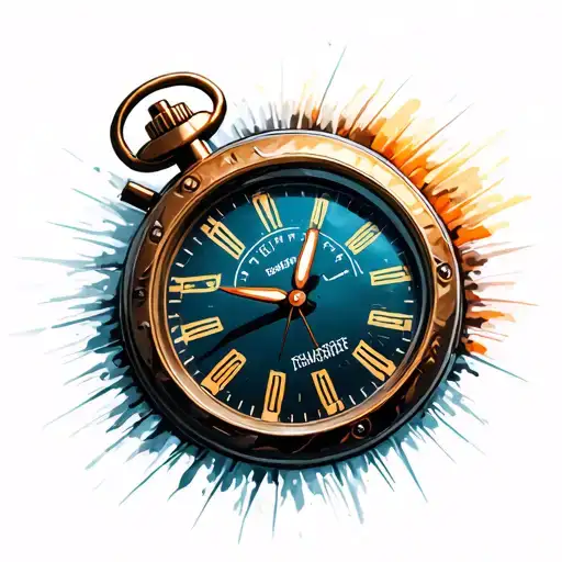 Stop Watch Blurred Because Travelling Fast