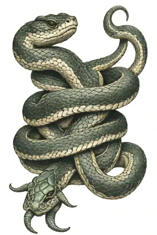 Don't Tread On Me Realistic Snake