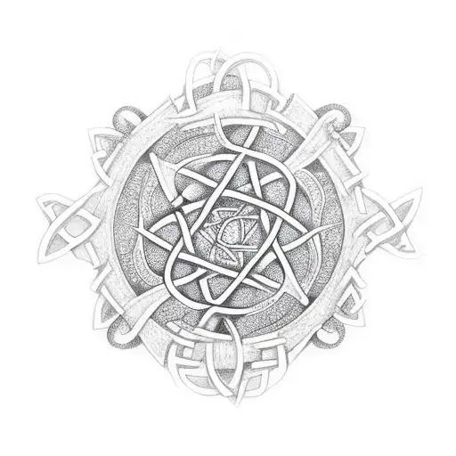 Feminine Alligatorceltic Love Knots