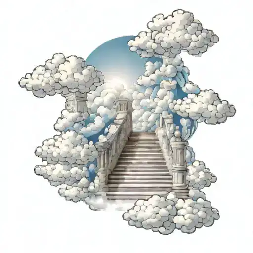 Heavenly Clouds Stair Way To Heaven