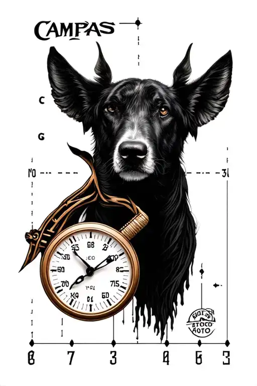 Campass Design With Coordinates