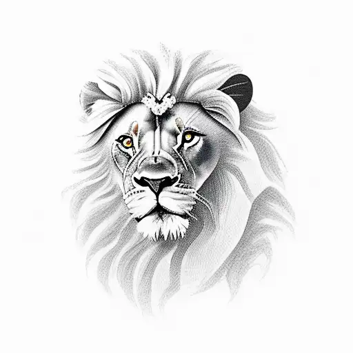 Lion With Wreath Crown