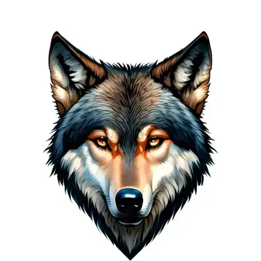 Wolf Japanease Style Full Body Woman