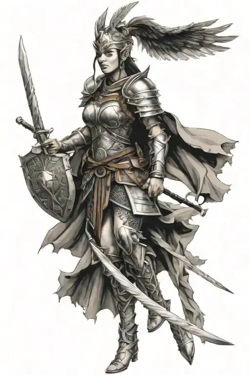 Asian Valkyrie Warrior Woman
