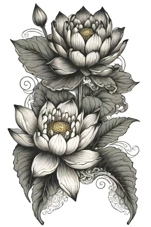 A Vietnamese Lotus Flower Blooming With Intricate Patterns And Details
