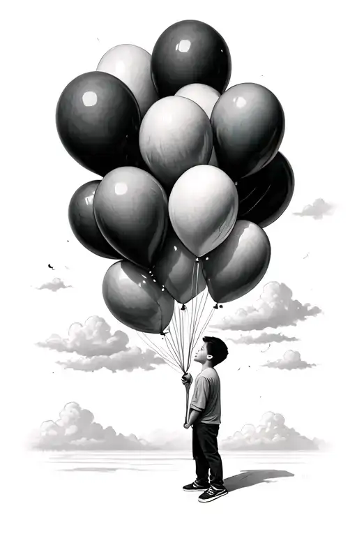 13 Year Old Boy Sending Balloons Up