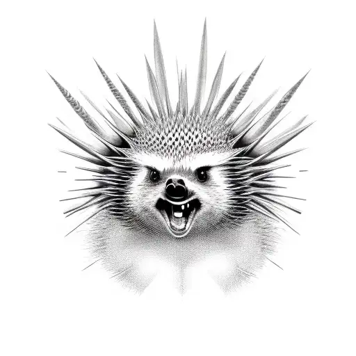 An Agressive Porcupine And A Military Man-portable Air-defence System