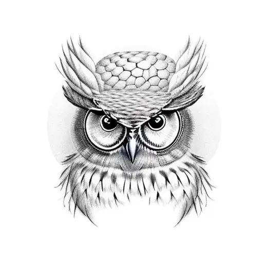 Owl With A Baseball Cap