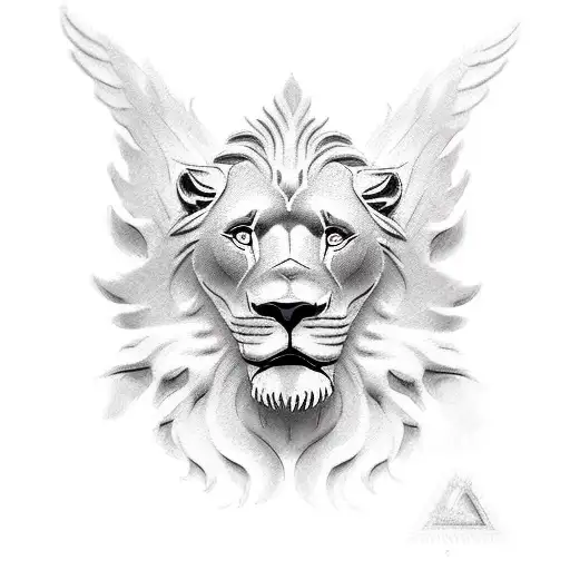 Lions And Arch Angel Michael