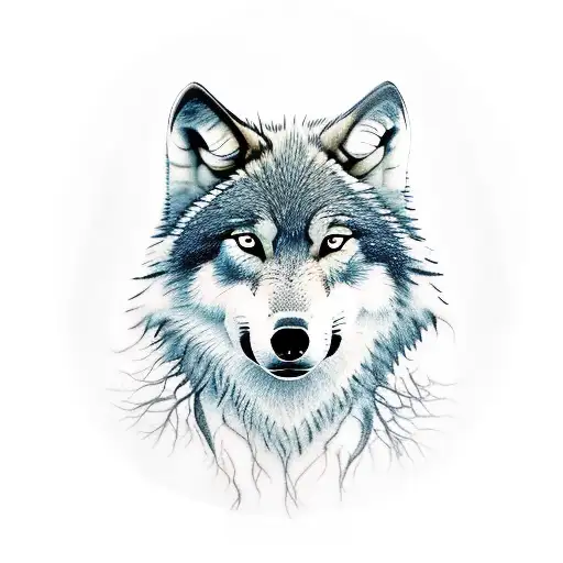 Wolf Tattoo Back