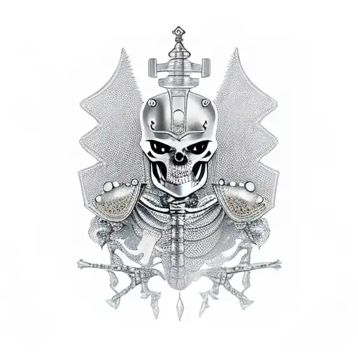 Skeleton Knight With Jeweled Armor