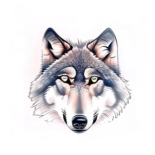 Wolf Red And Light Brown Eyes