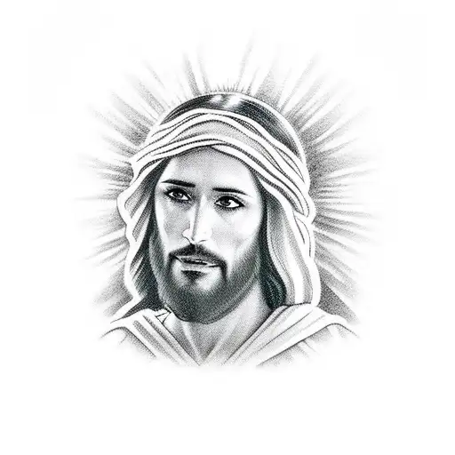 Jesus Christ In The Shoulder