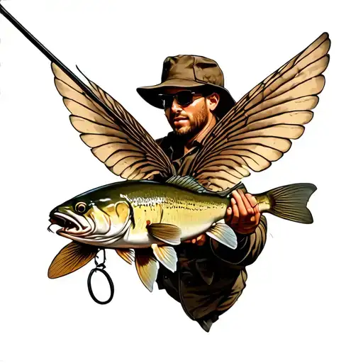 Man Fly Fishing