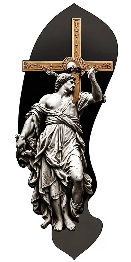 History Of France With Cross Of Christ