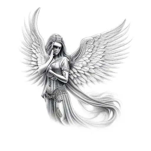 Guardian Angel With Horse