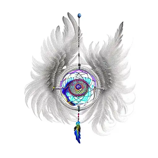 Phoenix In A Dream Catcher
