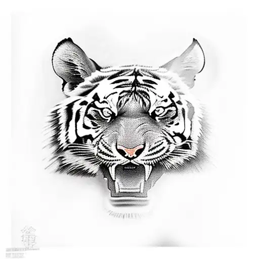 Tiger Black Pantera Yin Yan