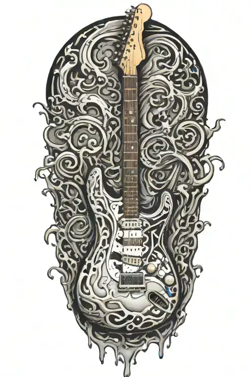 Stratocaster Guitar Melting