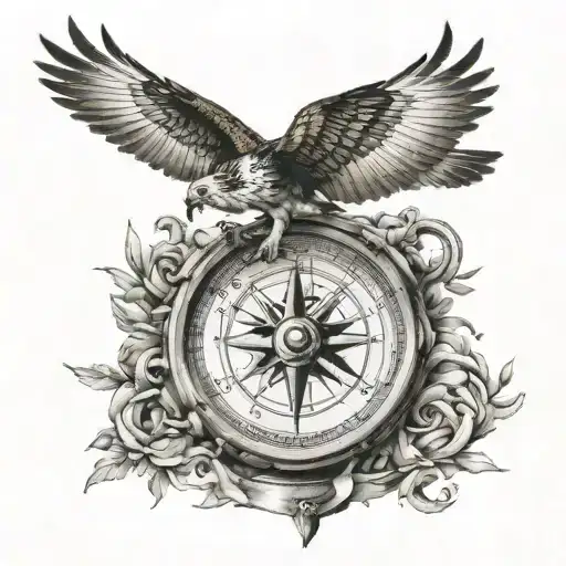Compass With Osprey