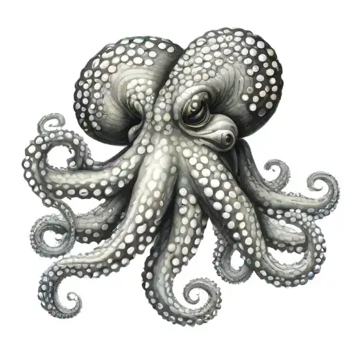 Hyperealistic Close Up Octopus Design