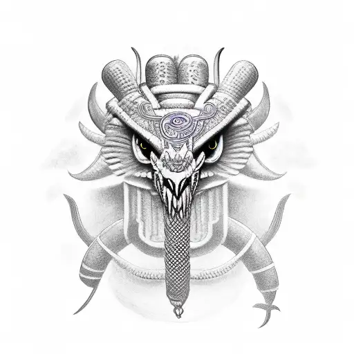 Quetzalcoatl Warrior Head