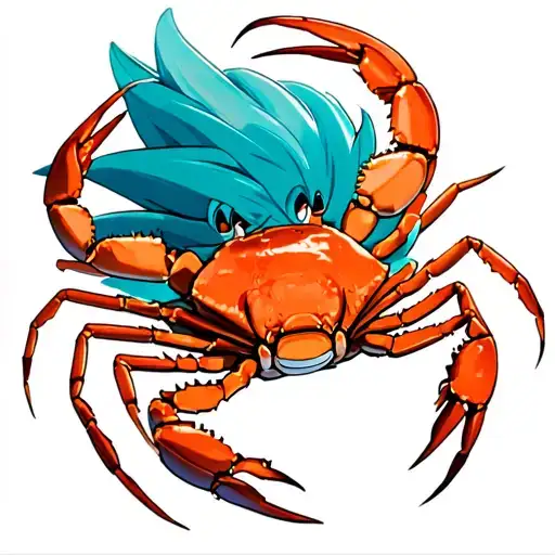 Goku Hunting Crabs