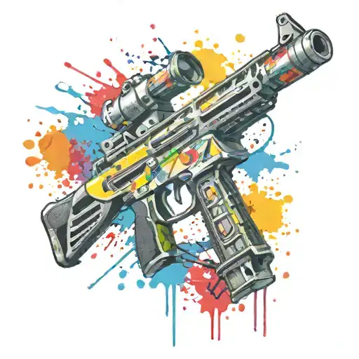 Paintkiller Paintball Gun Shooting Colorful