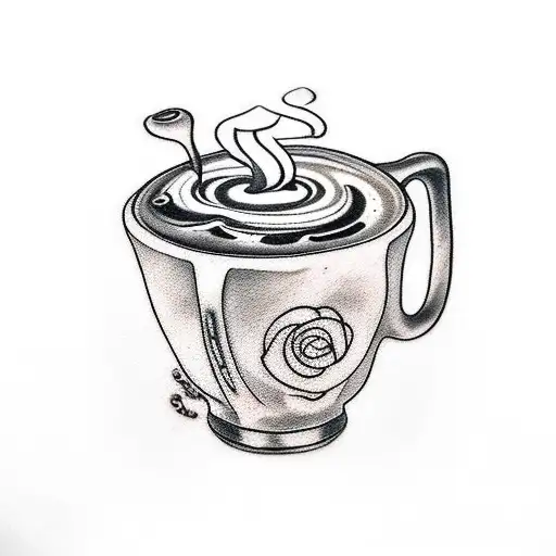 Incorporate A Coffee Cup Into A Tattoo Design Inspired By Mythology