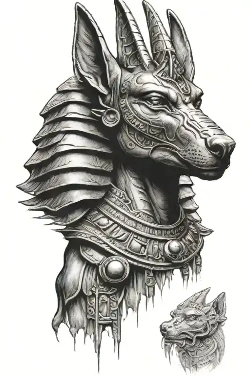 Egyptian Anubis Holding