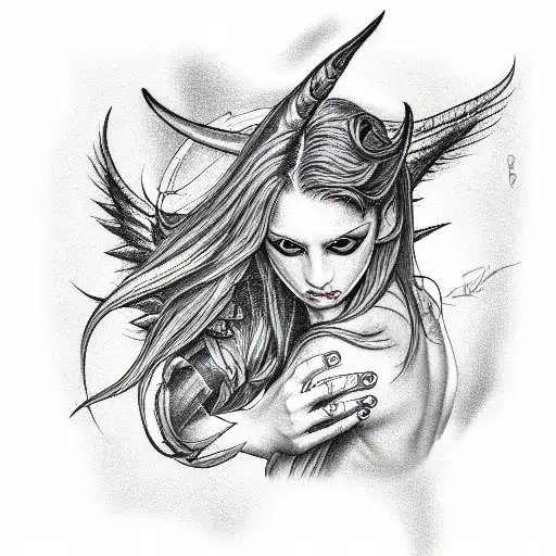 Battle Between Angel Girl And Demon Girl