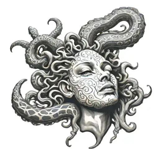 Medusa With A Semi Colon Symbol Morphing